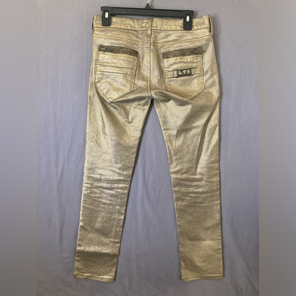 fornarina jeans Women’s Size 28 Gold Clubbing Jeans - Picture 7 of 12